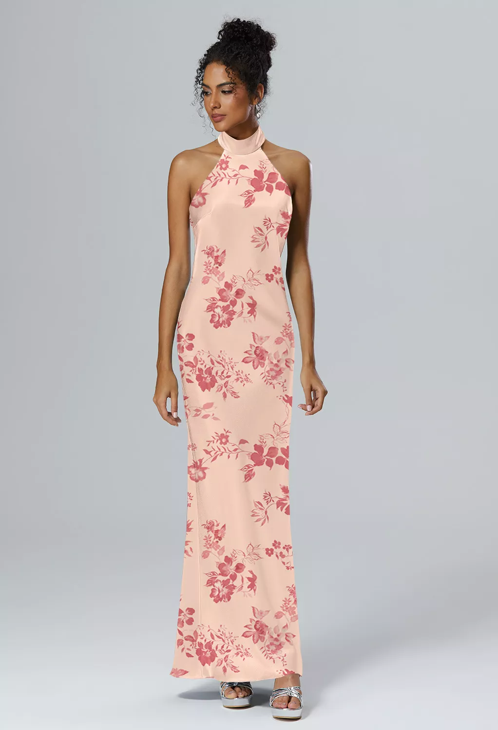 AW Mugwort Pink Cherry Blossom  Fall Wedding Guest Dresses